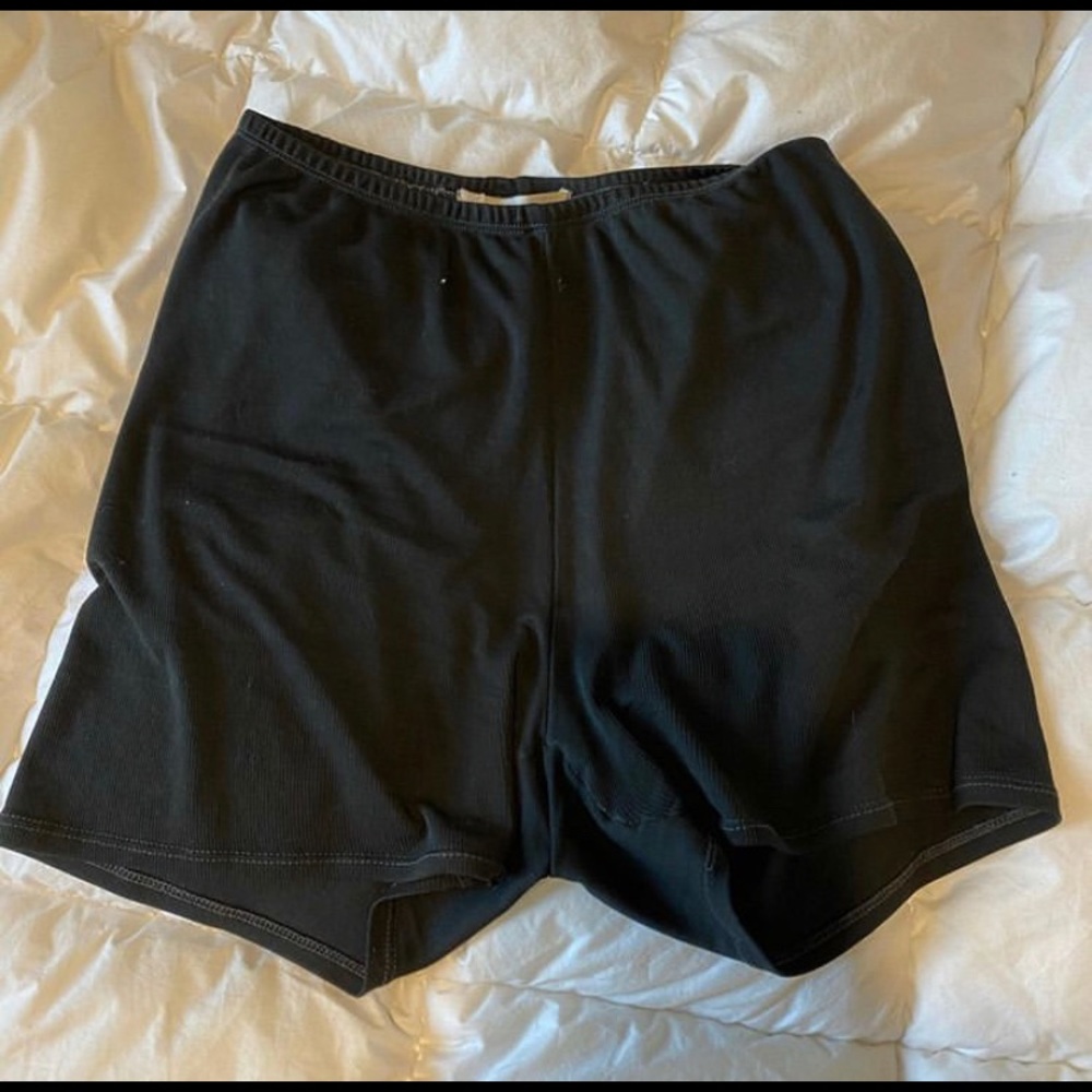 Black biker shorts
